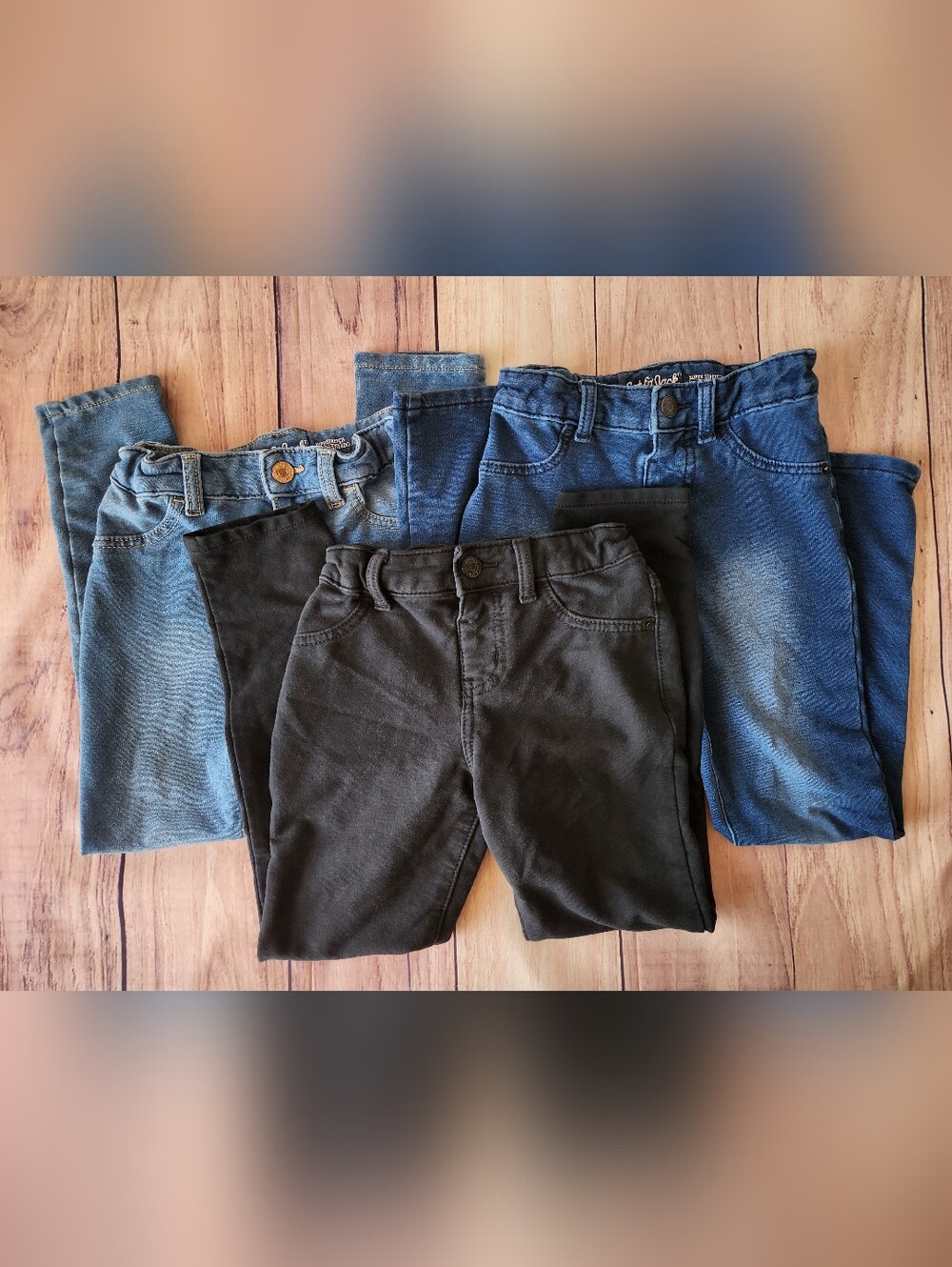 Lot Of Girls Jeggings Cat & Jack Size 6/6x Back To School Kids Jeans